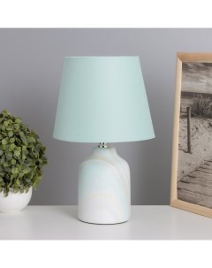 Лампа настольная «Жаклин» 1×40 Вт Е14 бирюзовый 20×20×32 см Risalux