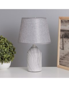 Лампа настольная «Жизель» 1×40 Вт Е14 серебро 20×20×32 см Risalux