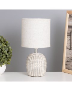 Лампа настольная «Иона» 1×40 Вт Е14 серый 13×13×25 см Risalux