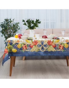 Скатерть «» Southern fruits, 149×182 ±2 см с ГМВО, 100% хлопок, саржа 190 г/м² Этель