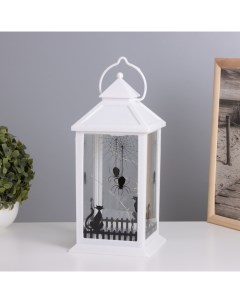 Фигурка светящаяся «Чёрный кот», LED-ночник, 3×ААА, белый, 14×14×30.5 см Risalux