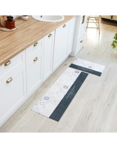 Набор ковриков для кухни Delicious 2 шт., 38×58 см, 38×118 см Этель