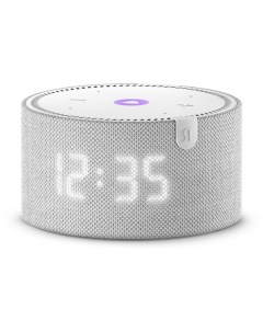 Умная колонка «Новая Яндекс Станция Мини» (YNDX-00020G), голосовой помощник Алиса, 10 Вт, с часами, серая