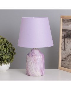 Лампа настольная «Жаклин» 1×40 Вт Е14 сиреневый 20×20×32 см Risalux