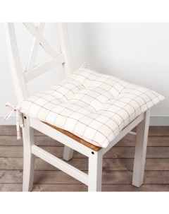 Подушка на стул «» Bright cage, 40×40 см, белая Этель