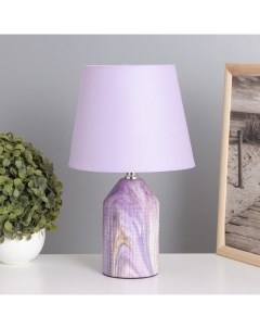Лампа настольная «Жизель» 1×40 Вт Е14 сиреневый 20×20×32 см Risalux