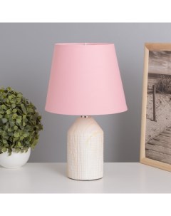 Лампа настольная «Жизель» 1×40 Вт Е14 розовый 20×20×32 см Risalux