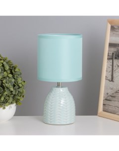 Лампа настольная «Квиллен» 1×40 Вт Е14 голубой 13×13×25 см Risalux