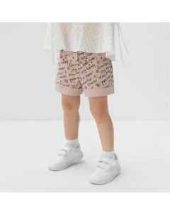 Шорты для девочки : Cotton Collection, пудровые, рост 104 см Minaku