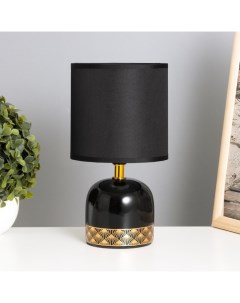 Лампа настольная «Иоланда» 1×40 Вт Е14 черный 13×13×25 см Risalux
