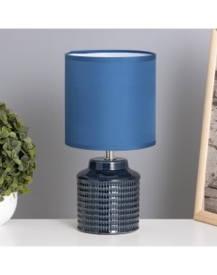 Лампа настольная «Катрина» 1×40 Вт Е14 синий 13×13×25 см Risalux