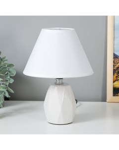 Настольная лампа 16877/1WT E14 40 Вт белый 18×18×24 см Risalux