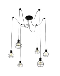 Светильник 2542/6 E27 40 Вт черный Bayerlux