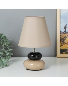 Настольная лампа 16878/1GR+BK E14 40 Вт серо-черный 16×16×25 см Risalux