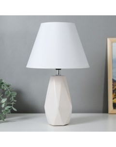 Настольная лампа 16873/1WT E14 40 Вт белый 23×23×36 см Risalux