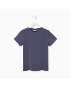 Футболка детская Basic line, графитовая, рост 140 см Minaku