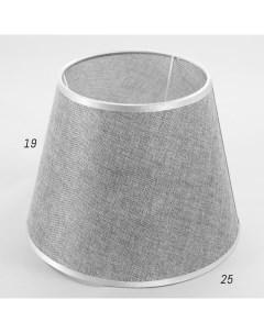 Абажур, E27, серый, 25×25×19 см Bayerlux