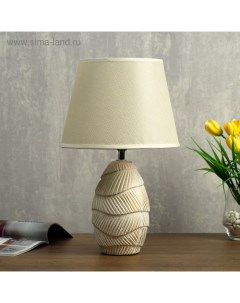 Лампа настольная 32169/1 E14 40 Вт белый с золотой патиной 22×22×36 см Risalux