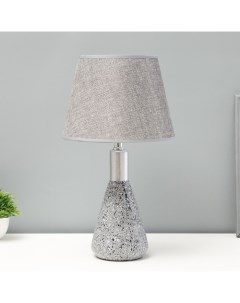 Настольная лампа «Леона» Е14 40 Вт серо-серебристый 23×23×41 см Risalux