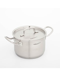 Кастрюля «Общепит», 3 л, d=18 см, h=12 см, капсульное дно, индукция, нержавеющая сталь Катунь
