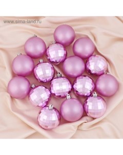 Ёлочные игрушки «Диско МИКС», шары новогодние, d=7 см, набор 16 шт. Зимнее волшебство