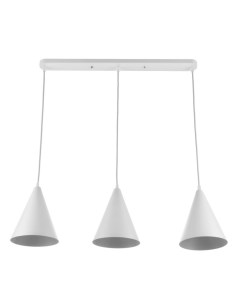 Светильник подвесной «Конус», 3хЕ14 40 Вт, белый, d=16, h=20+60 см Bayerlux