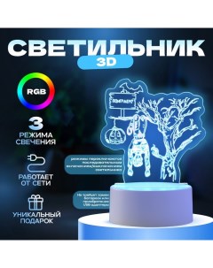 Светильник 3D «Веселье», LED-ночник, RGB, от сети Risalux
