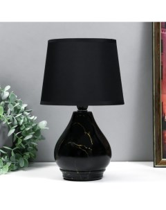 Настольная лампа «Гелла» E14 40 Вт черный 18×18×29 см Risalux