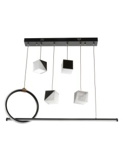 Люстра 2676/6 LED 126 Вт 3000-6000К черный 76×27 см Bayerlux