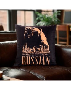 Подушка декоративная «» Russian, 40×40 см, велюр Этель