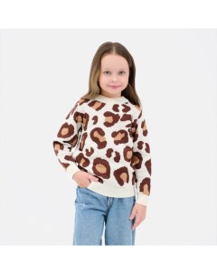 Джемпер детский «Леопард», размер 32 (110-116 см) Kaftan