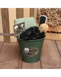 Набор подарочный «Super hero» полотенце и аксессуары Этель