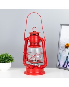 Керосиновая лампа декоративная красный 14×18×27.5 см Risalux