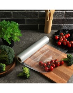 Набор пакетов для вакууматора Luazon, в рулоне 28×500 см, 90 мкм, прозрачные Luazon home