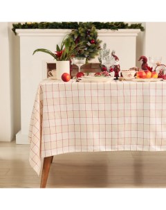 Скатерть «» Bright cage, 110×149 см, 100% хлопок, рогожка 186 г/м² Этель