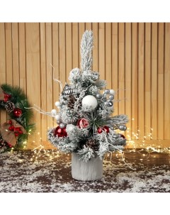 Искусственная ёлка настольная «. Принцесса», 43×23 см, ПВХ ветки отгибаются Зимнее волшебство