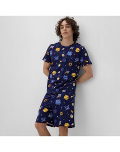 Пижама мужская (футболка и шорты) Space, размер 54 Kaftan