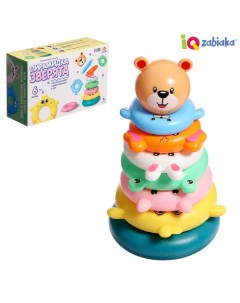 Развивающая игрушка «Пирамидка: Зверята» Iq-zabiaka