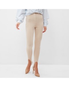 Легинсы классические женские : Casual Collection, экрю, размер 40 Minaku