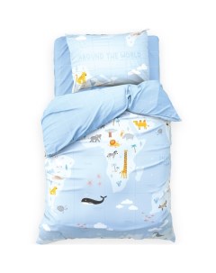 Постельное бельё 1.5-спальное «» Around the world, бязь Этель