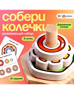 Развивающий набор «Собери колечки», 3+ Iq-zabiaka