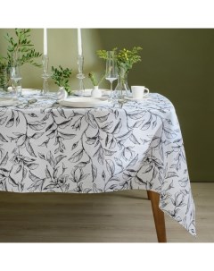 Скатерть «» Plant leaves, 146×220 см, 100% хлопок, рогожка 164 г/м² Доляна