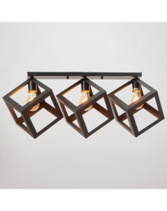 Светильник «Куб» 3хE27 40 Вт черный 78×22×30 см Bayerlux
