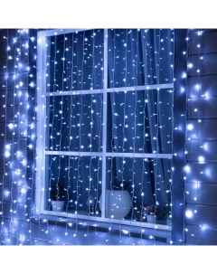 Гирлянда «Занавес» 2×3 м, IP44, УМС, белая нить, 760 LED, свечение белое, 220 В Luazon lighting