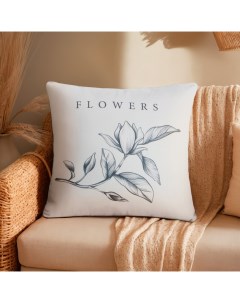 Наволочка декоративная «» Magnolia (вид 1), 40×40 см, хлопок 100% Этель