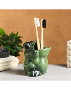 Стакан под зубную щётку «Лягушка», фарфор Хорошие сувениры