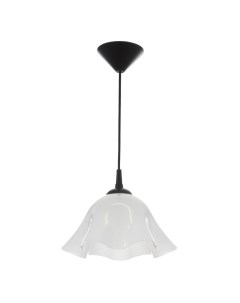 Люстра «Ирис» 1×15 Вт Е27 МОДЕЛЬ: BR=00260 черный/белый 28×28×14 см Bayerlux