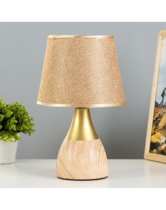 Настольная лампа «Вуд» E14 40 Вт коричневый 20×20×31 см Risalux