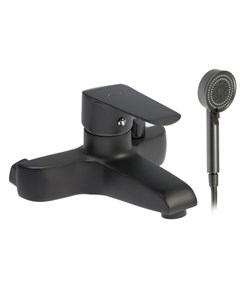 Смеситель для ванны ZEIN Z3856, однорычажный, душевой набор, лейка 5 режимов, графит Zein