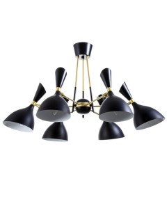 Люстра «Бастони», 6хЕ14, 40 Вт, черно-золотой, 70×70×54 см Bayerlux
